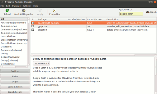 installing google earth in ubuntu 10-10