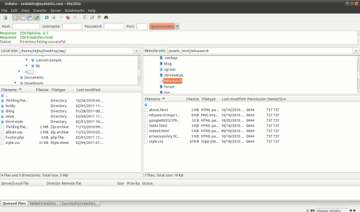Filezilla for Ubuntu 10.10