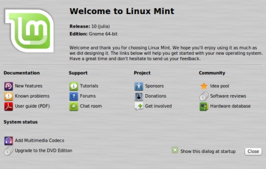 linux mint lxde 10