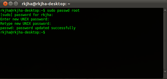 enable root in ubuntu 11.04