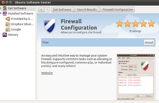 installing-firewall on Ubuntu 11.04