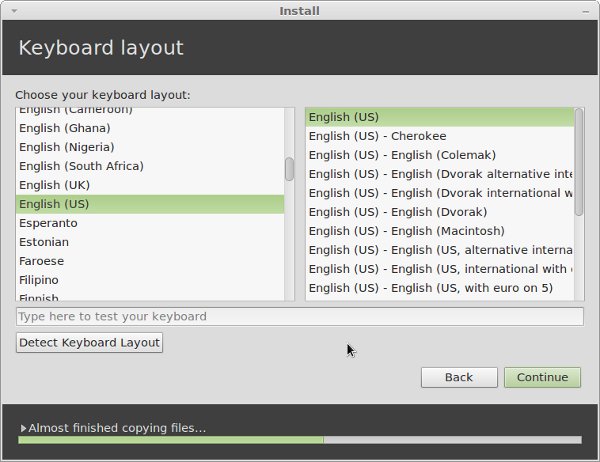 select keyboard-layout