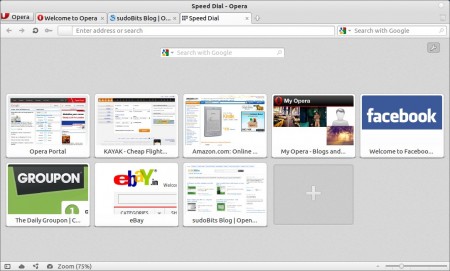 opera snapshot in ubuntu 11.10