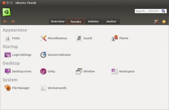 Precise Tweak (New Ubuntu Tweak)