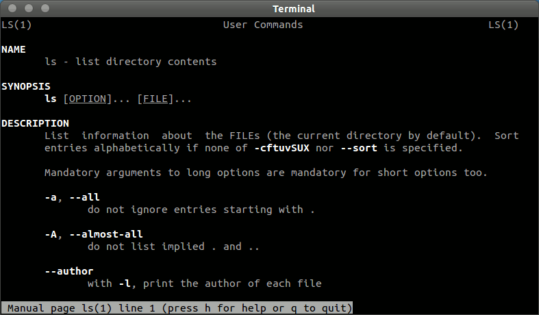 ubuntu terminal command source