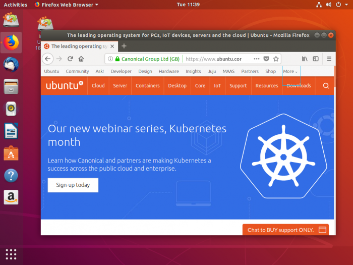 Ubuntu 20.04 LTS - Desktop Screenshot