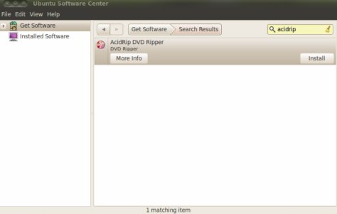 DVD ripping software -Install in Ubuntu 10.04