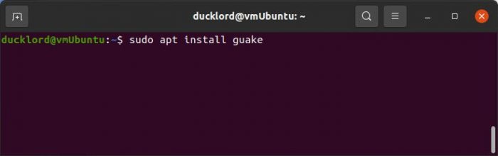 Install Guake Terminal