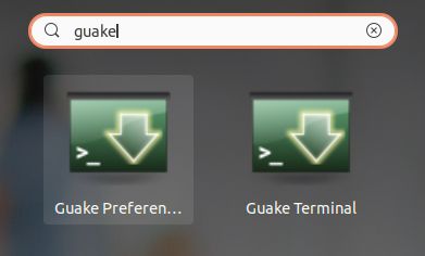 Launch Guake Terminal