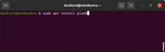 Ubuntu Install Plank Dock