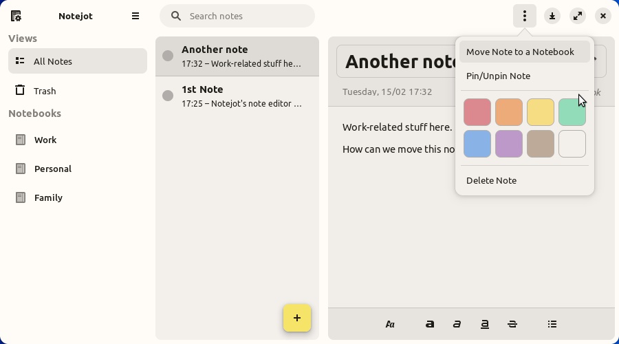 Notejot – Minimalist Note Taking App for Ubuntu/Linux – SUDOBITS Blog